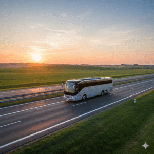 Przejazd autokarem przez Europę Środkową
