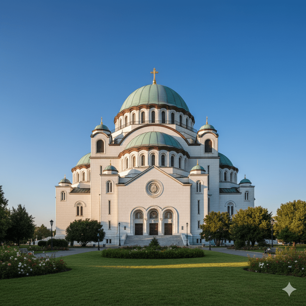 Cerkiew św. Sawy w Belgradzie – zwiedzanie podczas pielgrzymki.