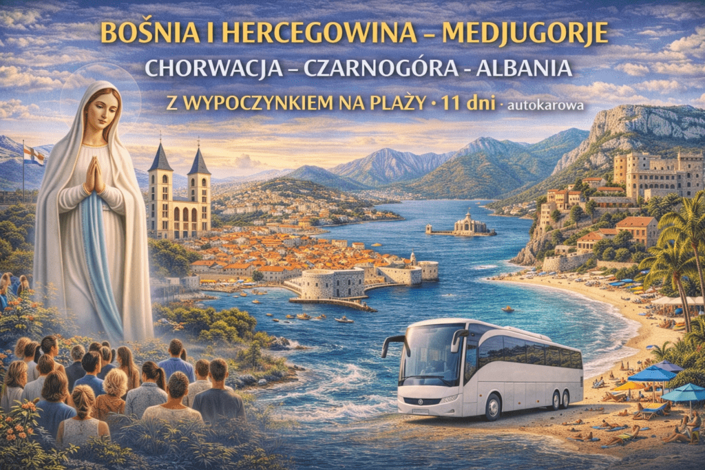 Chorwacja czarnogora albania medjugorie 06 2026 11 dni