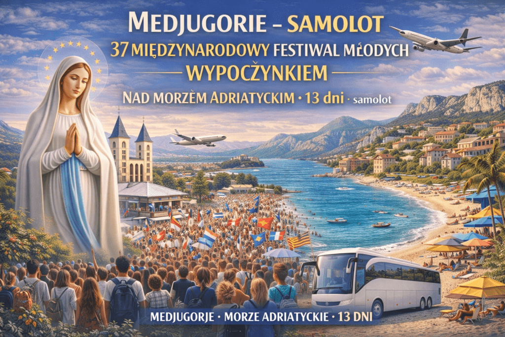 Medjugorie samolotem 13 dni 1 13 08 2026