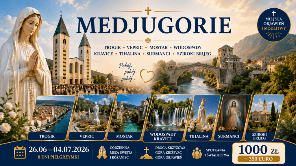 medjugorie trogir mostar kravice 1000zl 350euro 2026 banner